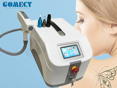 Gomecy 1064nm 532nm 1320nm Q-Switch ND Yag Laser Tattoo Removal Machine With Carbon Peeling
