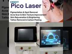 Picosecond Laser Picolaser  Q Switched Nd Yag Laser Tattoo Removal Tattoo Remove Machine