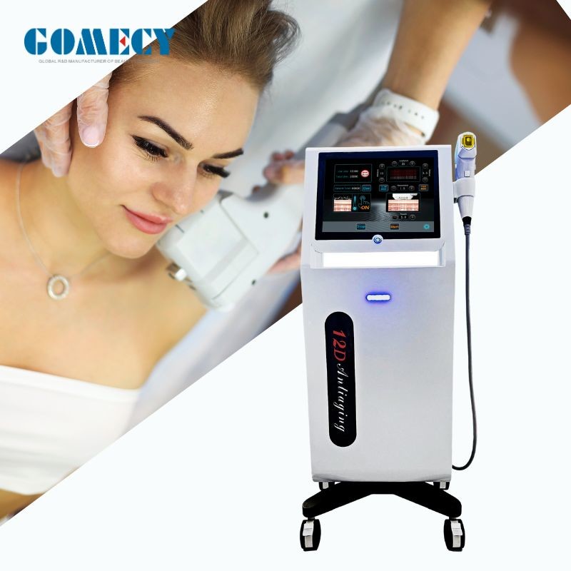 12D Ice Compress HIFU Facial Machine Deep Tissue Stimulation