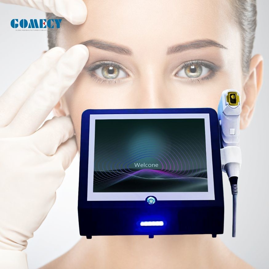 Machine Fece 12D HIFU Beauty Machine With Ice Compress For Skin Tightening And Face ...