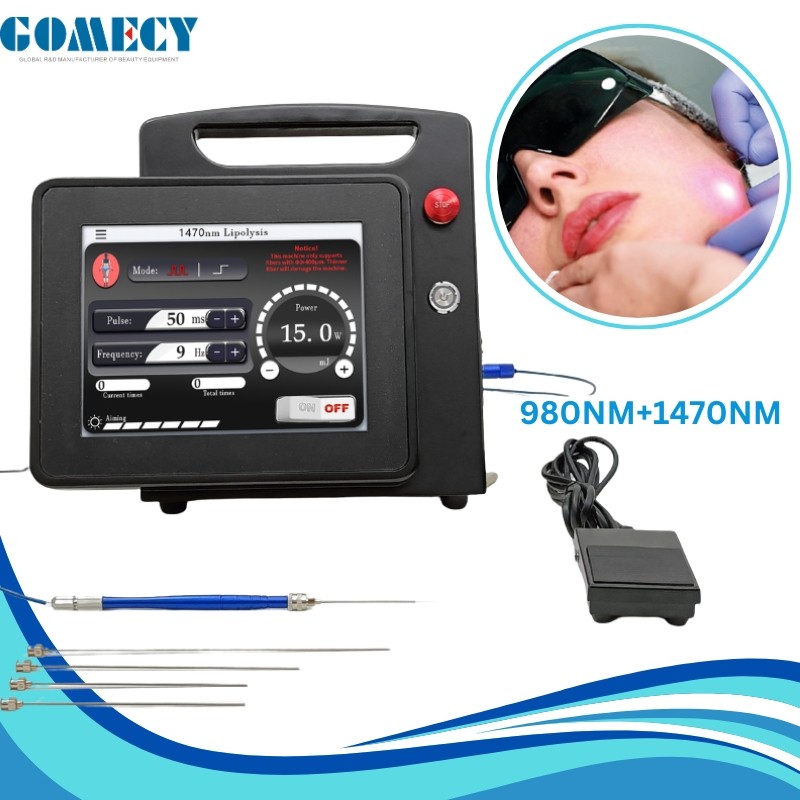 Euvlt Machine Blood Vessels Removal EVLT Laser Machine Dual Wavelength 980nm 1470nm ...